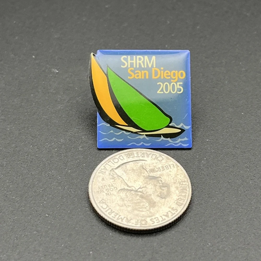 2005 Society For Human Resource Management San Diego Convention Lapel Hat Pin‎